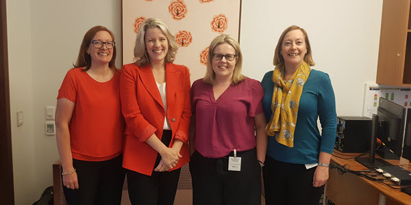 Oz Kiwi representatives with Home Affairs Minister Clare O'Neil. Photo supplied.