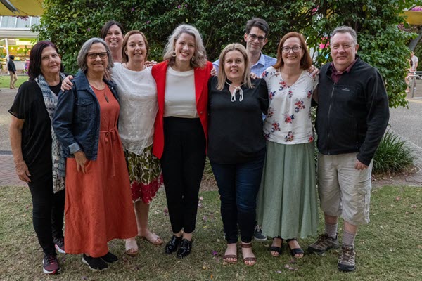 The Oz Kiwi team with Home Affairs Minister Clare O'Neil in Brisbane. Photo supplied.