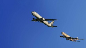 Two planes taking off. Photo: Google images